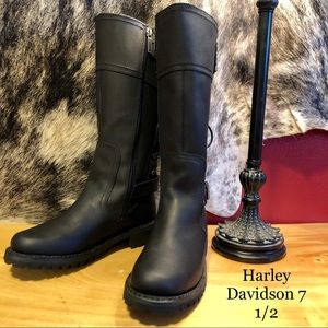 Harley-Davidson Black Women’s Combat Moto lace up Boots